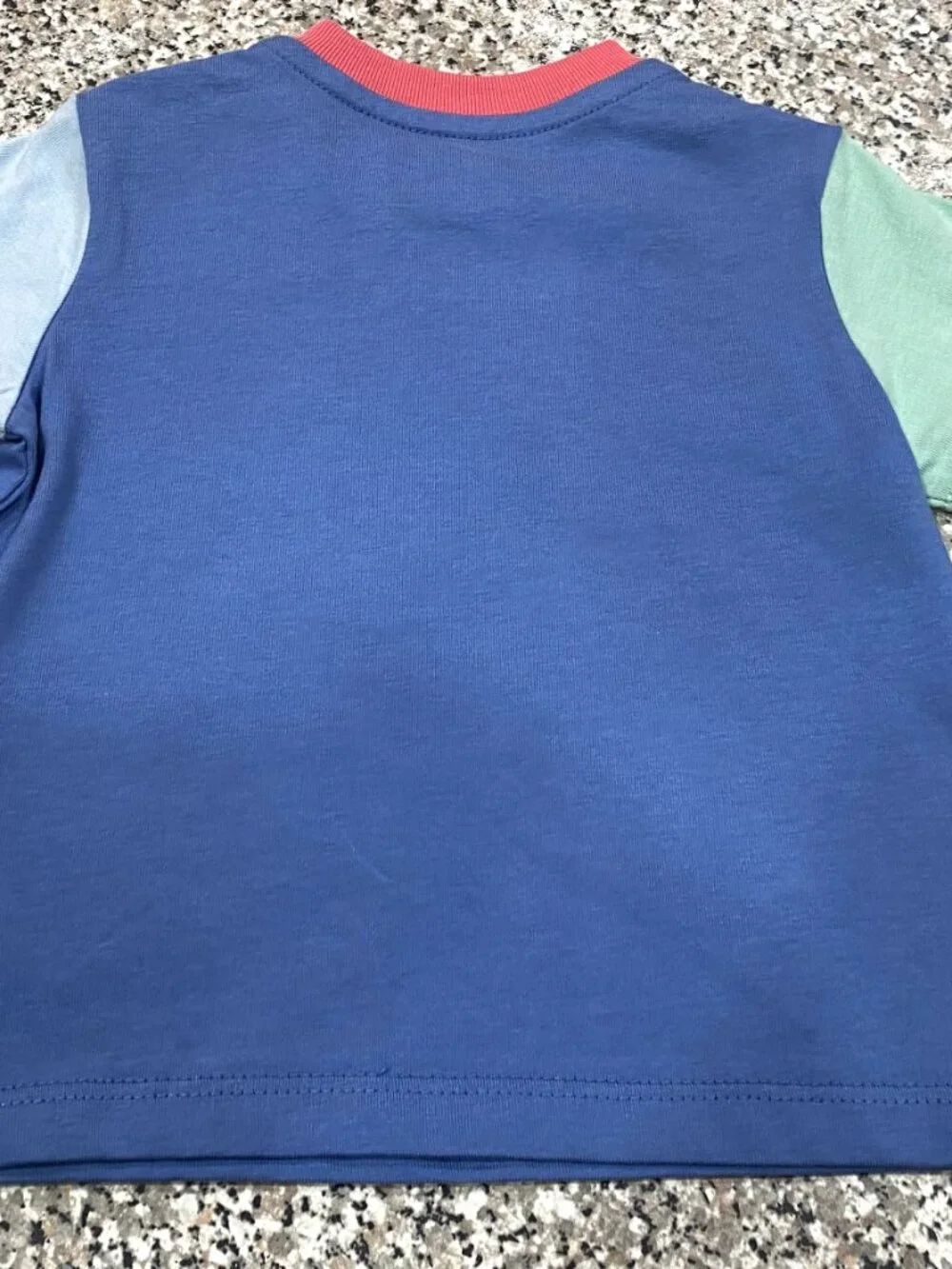NWT $39.50 Blue Colorblock RALPH LAUREN Polo Bear Tee-6 Months